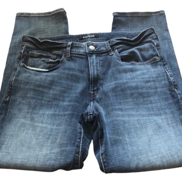 Express Jeans Mens Express Hyper Stretch Classic Straight Denim